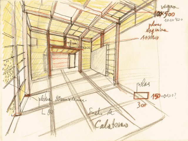 Atrio Torrero. Croquis